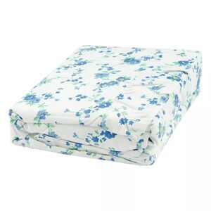 Gold Coast Bibury Floral Blue Ruffled Full Size Sheet Set